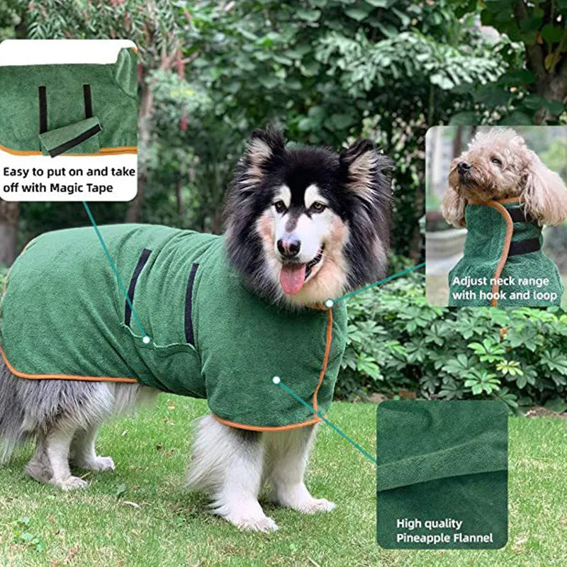 Quick Dry Pet Bathrobe